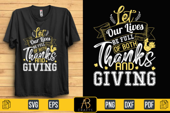 About Thanks Giving Quote T Shirt Design - Graphics for Print Templates
