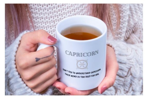 Capricorn Quote Graphics for Print Templates