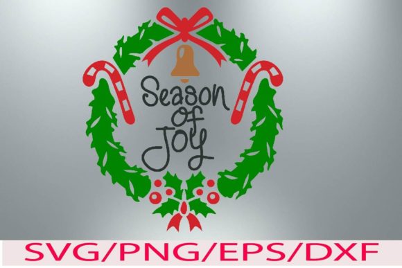 Christmas Wreaths and Quote 10 Graphic Templates