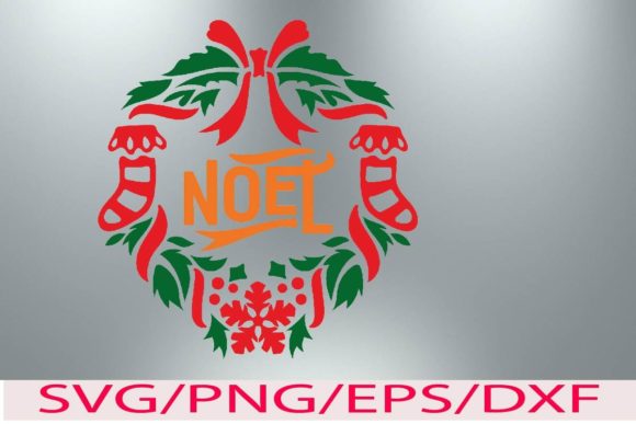 Christmas Wreaths and Quote 11 Graphic Templates