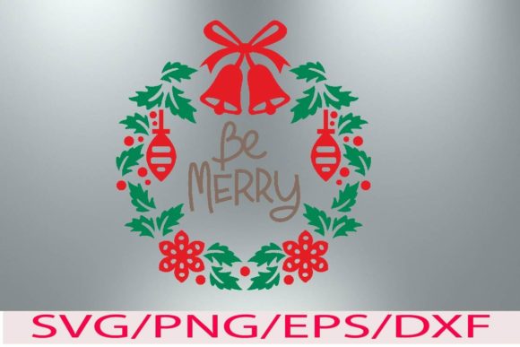 Christmas Wreaths and Quote 7 Graphic Templates