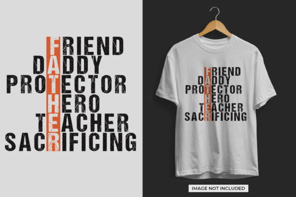 Fathers Day T-Shirt Design Vector File for Print Templates and Graphics