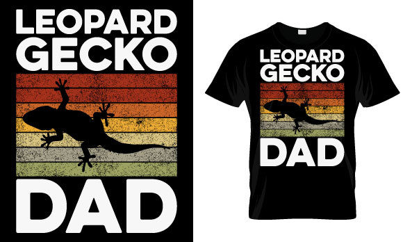 Gecko T Shirt Design for Print Templates and Graphics