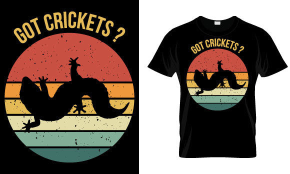 Gecko T Shirt Design for Print Templates and Graphics