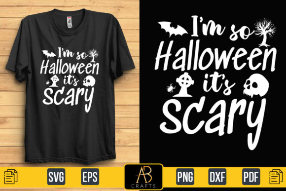 Halloween Scary Sublimation Quote Design for Print Templates and Graphics
