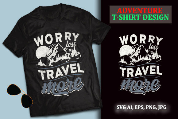 Traveler T-shirt Design Adventure Vector Graphics