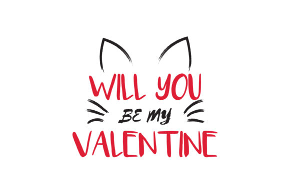 Valentine Quote Design Template for Print and Graphics
